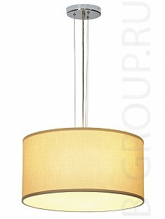 Светильник подвесной под лампы 3хЕ27 60 Watt max. Цвет арматуры - хром, цвет абажура - бежевый или белый (070-155462)