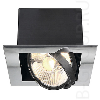 Потолочные встраиваемые светильникиAIXLIGHT&reg; FLAT, SINGLE ES111 светильник встраиваемый для лампы ES111 75Вт макс., хром/ черный