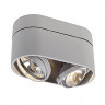 Накладные светильникиCARDAMOD SURFACE ROUND QRB DOUBLE светильник накладной для ламп QRB111 2x75Вт макс., серебристый