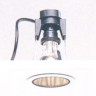 Светильник встраиваемый арматура белая отражатель черный защитное стекло под лампу 1хR63 60W Q PAR20 50W IP44