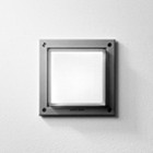 Светильник настенный цвет арматуры белый алюминий стекло матовое белое под лампу 1xTC TEL 32W