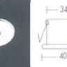 Мебельный светильник потолочный встроенный арматура хром под лампу 1 QT 10 G4 20W