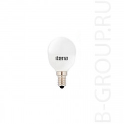 Лампа Iteria Шар 6W 4100K E14 матовая, арт.803006-1