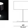 Настольная лампа стекло мурано цвет плафона черный с белыми полосами/белый с белыми полосаит, цвет арматуры никель матовый под лампу накаливания 3хЕ14 60W