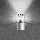 Светильник настенный арматура белый алюминий плафон прозрачного стекла под лампу 1xQT32 150W