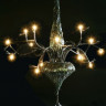 Итальянские подвесные люстры, муранское стекло + перья, размеры B cm 155-D cm под лампу (16)-G4 10W