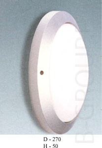 Светильник настенный цвет арматуры серебряный металлик цвет плафона белый под лампу 1xTC D 18W