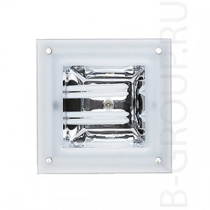Светильники встраиваемые QUOR 52 GLASS W светильник встраиваемый с ЭПРА для 2-х ламп TC-DE G24q-3 по 26Вт, белый