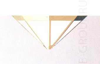 Светильник пирамида настенно потолочный пол латунь стекло опаловое матовое под лампу 1 A 60 75 W