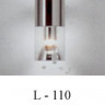 Светильник настенный арматура сталь плафон прозрачное стекло под лампу 2x QT32 100W