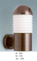 Светильник настенный арматура серебр металлик плафон опалового стекла под лампу 1хА60 100W IP44