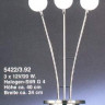 Настольная лампа арматура никель матовый хром под лампу 3хG4 20W