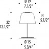 Настольная лампа Leucos 0004068 AYERS T19 (0707004365201)