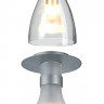 Накладной потолочный светильник под лампу 1хЕ14 230V max 60 Watt. Арматура серая. Стекло прозрачное или матовое