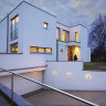 Светильники для фасадов, цвет: серебристо серый, под лампу E14 230 V max. 60 Watt, IP 44