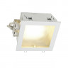 Встраиваемые светильники KOTAK светильник встраиваемый с ЭПРА для 2-х ламп TC-DE G24q-3 по 26Вт, стекло матовое/ белый