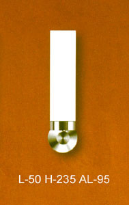 Светильник настенный цвет арматуры хром цвет стекла белый матовый под лампу 1хQT 26 40W