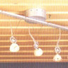 Потолочные светильники, титан стекло белое под лампу 6хG4 20W
