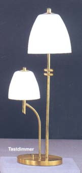 Настольная лампа цвет арматуры латунь под лампу 2хG9 60W