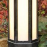 Фонарь уличный цвет арматуры натуральное железо под лампу 1x2G11 24W. Н - 1000, D - 225