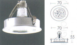 Светильник встраиваемый цвет арматуры матовый никель под лампу 1хQG5 3 50W
