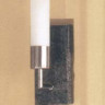Бра цвет арматуры никель матовый плафон белый матовый под лампу 1хG9 60W
