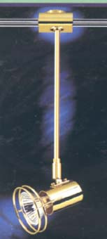 Прожектор арматура латунь полированная под лампу 1хGU5 3 50W