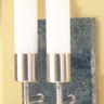 Бра цвет арматуры никель матовый плафон белый матовый под лампу 2хG9 60W