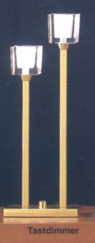 Настольная лампа цвет арматуры латунь под лампу 2хG4 20W