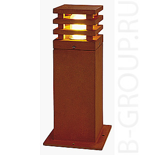 Светильники уличные, цвет: железо (под ржавчину), лампа энергосберегающая Е27, 11 Watt, IP55