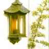 Настенные светильники для дачи, цвет арматуры - патина, цвет стекла - античный, под лампу 1xE27 60W.