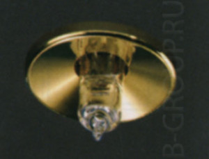 Светильник встраиваемый арматура золото под лампу 1х QT9 20W