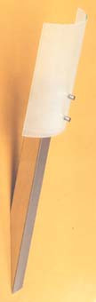 Светильник настенный цвет арматуры полированная сталь под лампу 1х 60W