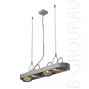 Светильники потолочныеAIXLIGHT&reg; R LONG QRB111 светильник подвесной с ЭПН для 4-x ламп QRB111 по 50Вт макс., серебристый