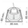 Встраиваемый светильник Technical DL033-2-01B