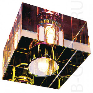 Встраиваемые светильникиDICHRO CUBE светильник встраиваемый для лампы G9 40Вт макс., стекло дихроичное кристаллическое
