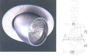 Светильник встроенный выдвижной хром под лампу QR CBC51 GX5 3 50W