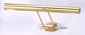 Регулируемые настенные светильники для картин арматура золото в комплекте с лампой 2х G9 40W
