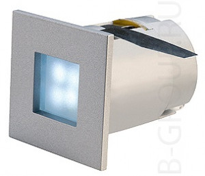 Встраиваемые светильники MINI FRAME LED синий LED, серебристый