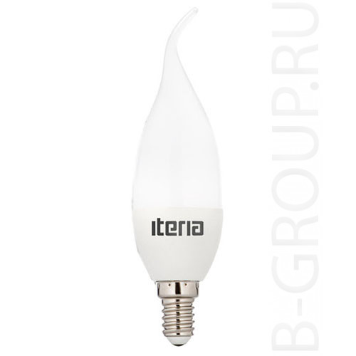 Лампа Iteria Свеча на ветру 6W 2700K E14 матовая, арт.802011