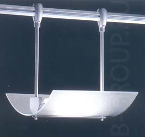 Светильник арматура алюминий плафон матированного стекла под лампу 1х QT DE12 150W