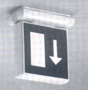 Светильник указатель аварийного выхода цвет белый под лампу 1хТC EL 11 W