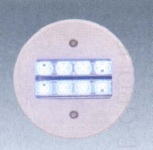 Светильник встраиваемый трансформатором 6W свет красный цвет арматуры сталь под лампу 4хLED 0 5W