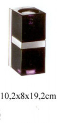 Светильник настенный Cubetto цвет стекло черное под лампу 2хGU10 50W