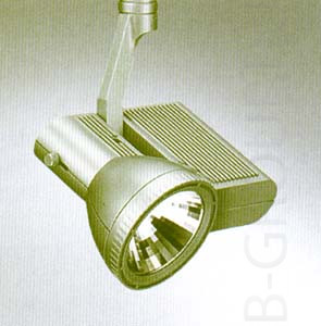 Прожектор для токовой шины арматура титан защит стекло под лампу 1х QТ12 100W