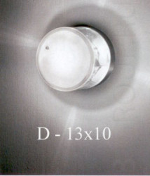 Светильник настенно потолочный плафон матовый белый прозрачный под лампу 1хG9 60W