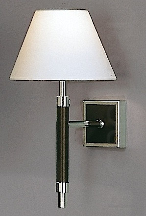 Светильник настенный для гостиницы под лампу 1хЕ14 40W. Цвет арматуры - никель