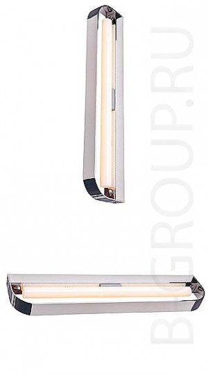 Настенно-потолочный светильник с повышенной степенью защиты под лампу 1хS14d 230V 60 Watt. Арматура хром