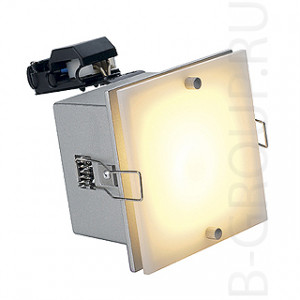 Встраиваемые светильникиFRAME BASIC G4 светильник встраиваемый для лампы G4 20Вт макс., серебристый / стекло матовое