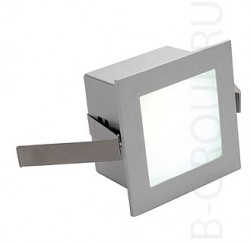 Светильники для лестницы, FRAME BASIC LED светильник встраиваемый с белым PowerLED 1Вт, серебристый